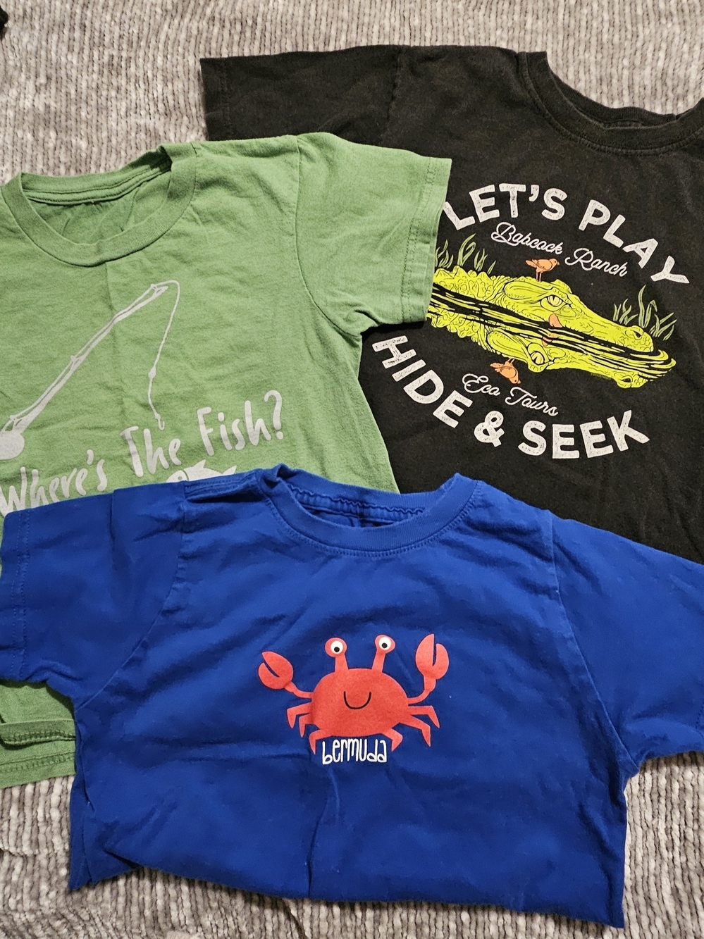 Lot Of 3 Souvenir Boy's Short Sleeve Graphic Tees